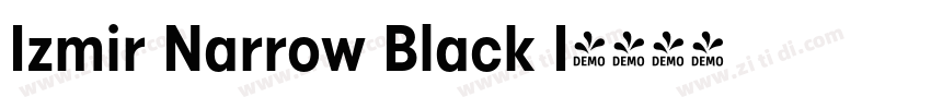 Izmir Narrow Black I字体转换